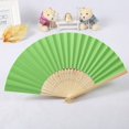 thumbnail image 3 of Binwennn Crepe Paper Flower Solid Fan Folding Folding Party Wedding Hand Dance Held Silk Pattern Color Tools & Home Improvement, 3 of 3