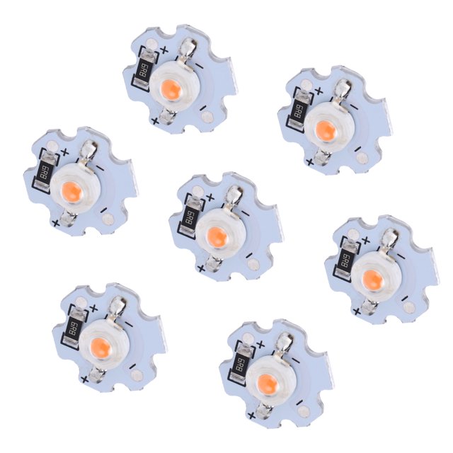 Light Chips, 200LM 1W LED Chips Aluminum For Flashlights Pink Light 380-840NM