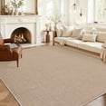 thumbnail image 4 of Garvee 5'x7' Modern Solid Color Area Rug Minimalist Woven Textured Carpet, Washable Rug Non Slip Low Pile Indoor Mats for Living Room Bedroom Dining Room, Camel, 4 of 6