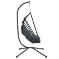thumbnail image 3 of vidaXL Hanging Egg Chair with Stand Anthracite Steel, 3 of 5