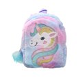 thumbnail image 1 of Xingqing Toddler Girls Plush Backpack Cute Unicorn Cartoon Animal Pattern School Bag, 1 of 10