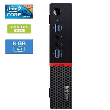 Refurbished: LENOVO M700 TINY Intel Core i3-6100T 3.20 GHz, 8GB, 256GB SSD, Win 10 Pro