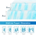 thumbnail image 4 of EDX King Size Memory Foam Mattress Toppers, Bed Topper Pad Cooling Gel Infused Soft Comfy Padding Breathable for Sleeper Sofa Couch RV Camper, CertiPUR-US Certified, 2 Inch Thick, 4 of 8