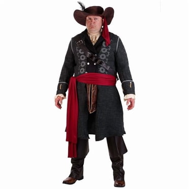 Blackbeard Costume for Plus Size Men | Men's Pirate Costume