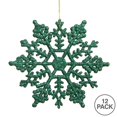 thumbnail image 2 of Vickerman M101604 Boîte de Flocons de Neige Pailletés Verts 8 Po. 12-Pvc, 2 of 2