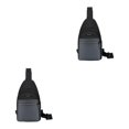 thumbnail image 4 of kurtrusly Hands Free No Burden Outdoors Chest Bag Soft Polyster Large Capacity Easy To Carry Chest Bag For Men grey 2Set, 4 of 6