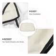 thumbnail image 3 of OUNONA Weather Resistant Beige Swing Canopy Cover Replacement with Adjustable Ropes for Patio Use, 3 of 8