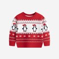 thumbnail image 2 of Chandails de Noël Garçons Filles Chandail à Manches Longues en Tricot Col Rond Chandail pour Enfants Chandail de Noël Laid Hauts 3-8 Ans (4 Ans, Rouge 04), 2 of 6