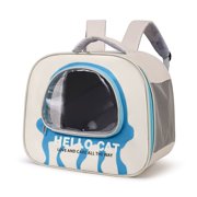 Pet Carrier Backpack, Ventilated Transparent Pet Backpack for Outdoor Travel, Airline Approved Pet Carrier with Mesh Window, Lightweight Pet Travel for Small Animals