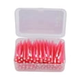 thumbnail image 1 of Braces Cleaner, Efficient Interdental Brush Slim 60Pcs  For Orthodontic Care For Children Pink, 1 of 8