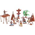thumbnail image 3 of EIGTHTAIL 13pcs Indian Man Model Toy Plastic Figures Model Men Figures Accessories Play Set for Kids, 3 of 7
