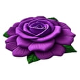 thumbnail image 3 of Feltree 3D Flower Mat Non-Slip Soft Area Rug 24x24 Inch Crystal Velvet for Living Room Bedroom Home Office Decor, 3 of 8