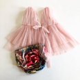 thumbnail image 2 of Ensemble de Vêtements pour Bébés Filles, Hauts Sans Manches à Fleurs, Robe et Shorts, 2 of 2