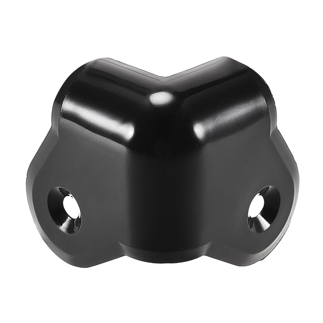 Unique Bargains Protecteur d'Angle pour Haut-Parleurs Armoires Edge Corner Haut-Parleur Empilable Garde Angle de Wrap 1,37 Pieds' Protection de Boîtier, Fabriqué en Plastique Polypropylène Noir avec une surface Polie. Présente Deux Trous de Montage pour une installation Facile et Mesure 35x35x35 mm. Idéal pour Protéger les Coins de Haut-Parleur contre les Écaillements et Convient aux applications de Protection pour Bébé, Y Compris Guitare, Basse, Voiture et Haut-Parleurs Actifs. l'Ensemble Comprend 4 Pcs.