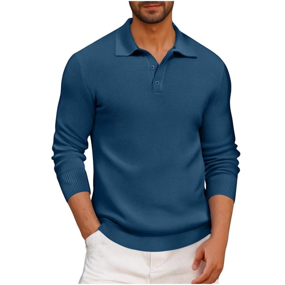 Button Down Dress Shirt Men Men Casual Shirts Mens Shirt Big and Tall Men Clothes Loose Fitting Shirts for Men, Navy, M