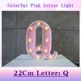 thumbnail image 2 of JilgTeok 2 Packs Colorful Light Up Letters LED Letter Lights for Proposal Statement Birthday Party Wedding Home Bar Decoration Scene Decorative Light Clearance, 2 of 3