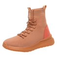 thumbnail image 1 of B91xZ Bottes Épaisses Talon Bloc Épais Bottines à la Cheville, Orange 9, 1 of 4
