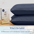 thumbnail image 3 of California Design Den 100% Cotton Pillowcases, Pillow Case Set of 2, Luxury 400 Thread Count Sateen Pillowcases, Match with Our 400 Thread Count Sheets, 3 of 8