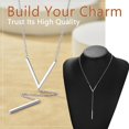 thumbnail image 4 of ORUYROP Collier Chic en Y pour Femmes, Collier Ras du Cou en Acier Inoxydable/plaqué Or/noir, Boîte Cadeau, 4 of 7