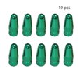 thumbnail image 4 of 10 Pieces Bike Tire Caps Dustproof Air Parts Decorative Cover Protective Fittings Aluminum Alloy Solid Color Rim Stem Covers for Replacement Green, 4 of 8