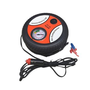 KAKOWELY 260PSI DC 12V Air Compressor Pump Portable Tire Inflator for Car,6.89"X6.89"X2.56"