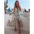 thumbnail image 2 of HAWEE Robe Décontractée à Col en V pour Femme, Été, Dos Nu, Imprimé Floral, Sans Manches, Robe Maxi pour Plage et Fête, 2 of 5