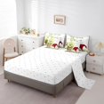 thumbnail image 3 of YST Ladybug Gnome Comforter Set Queen 7 Piece,Spring Daisy Flower Bed In A Bag With Fitted Sheet,Flat Sheet For Kids,Cute Ladybird Dwarf Bedding Set With Pillow Cases And Covers, 3 of 5