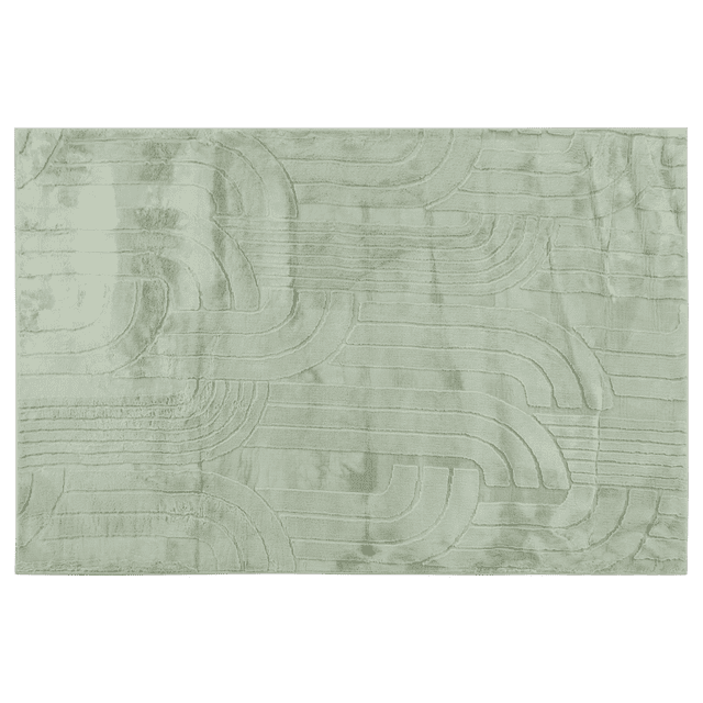 Bouclair Sage Faux fur Rug 72 X 48 in (182.88 X 121.92 cm)
