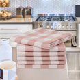 thumbnail image 2 of Unique Bargains 6PCS Cotton Kitchen Tea Towel Set Lattice Pattern, 2 of 9