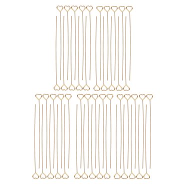 50 Pcs Porte-Cartes Floral en Fil Métallique Doré 6 Po Réutilisable pour Mariage Fiançailles avec Photos, Notes et Cartes de Visite