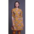 thumbnail image 2 of Bimba Kurtis Indiennes Courtes pour Femmes Tunique Imprimée Chemise à Manches Roulées, 2 of 6