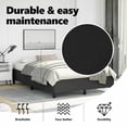 thumbnail image 2 of vidaXL Bed Frame Black 152x203 cm Queen Faux Leather, 2 of 5