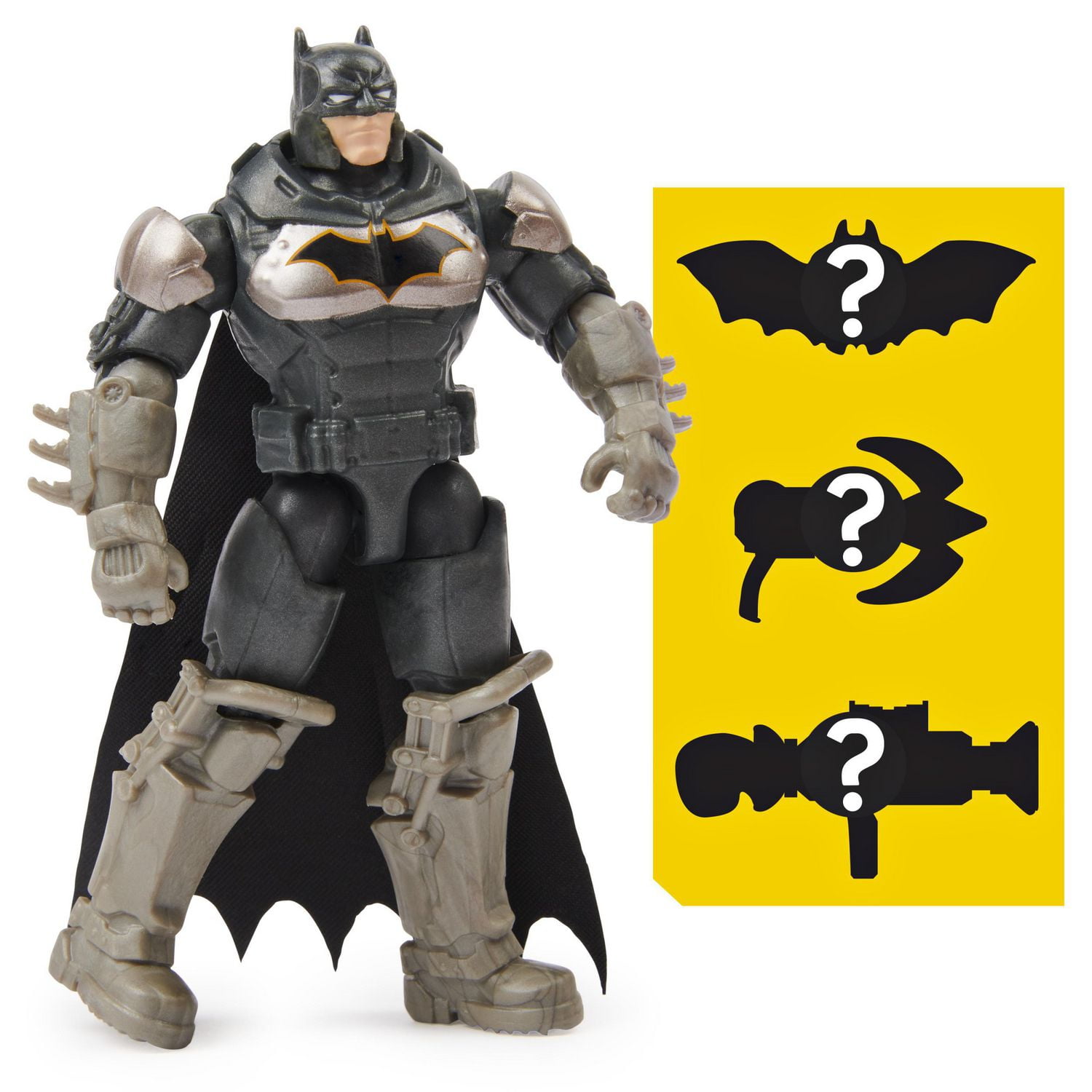 Figurine articulée BATMAN de 10 cm avec 3 accessoires mystère, Mission 4
