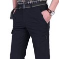 thumbnail image 3 of Men Work Multi-Pockets Cargo Pants Climbing Hiking Quick Dry for Outdoor Summer(Gray M), 3 of 5