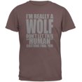 thumbnail image 1 of Animal World Human Wolf Costume Mens T Shirt, 1 of 1