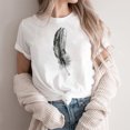 thumbnail image 2 of Plebaso T-Shirt Imprimé pour Femme Décontracté à Manches Courtes, T-Shirt Graphique à Col Rond, T-Shirts Amples d'Été 2025, 2 of 4