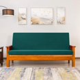 thumbnail image 4 of Housse de Futon Extensible Jacquard Sans Accoudoirs, Housse de Matelas Format Double, Housse de Sofa Élastique Lavable Anti-Poussière Bleue, 4 of 8