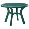 thumbnail image 3 of Ensemble de 5 Pcs Table de Patio Ronde de 42 Pouces en Résine et 4 Chaises de Salle à Manger à Accoudoirs en Résine, Vert, 3 of 4