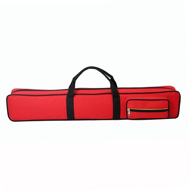 jinwen Étui de Queue de Billard Accessoires de Billard Contient 8 Queues de Piscine Sac de Queue de Billard Rouge