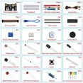thumbnail image 3 of REXQualis Kit de Composants Électroniques Amusant avec Module d'Alimentation, Fil de Démarrage, Planche à Pain 830 Points de Raccordement, Potentiomètre de Précision, Résistance pour Arduino, Raspberry Pi, STM32, 3 of 5