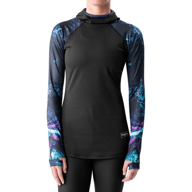 BLACKSTRAP Haut de Base Thermique à Capuche pour Femmes Matière Foncée, L