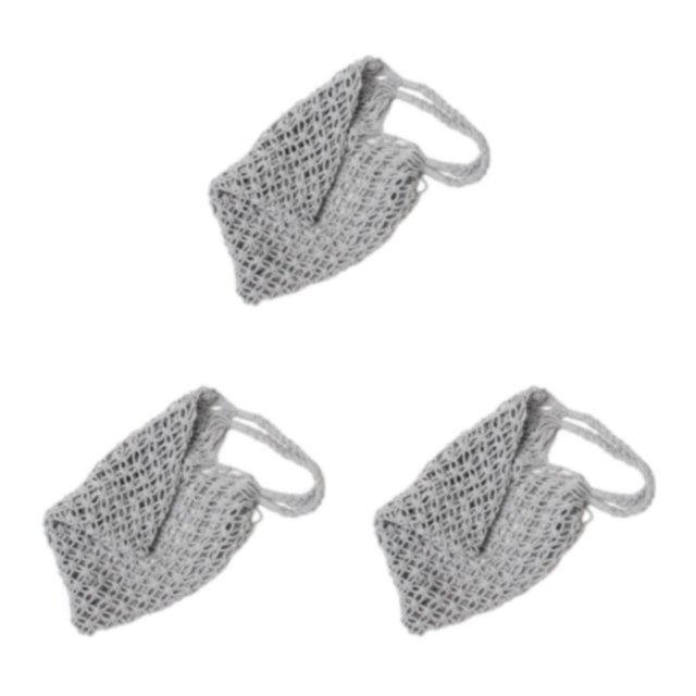 kurtrusly Fashionable And Functional Straw Beach Bag For Any Occasion Space-saving Blended Straw Handbag LightGray 3Set