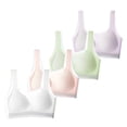 thumbnail image 3 of AJZIOJIRO Kids Girls Training Bra M-2XL Supportive Seamless Sports Bras for Teens Girls with Racerback Removable Pads, 3 of 9