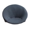thumbnail image 1 of Housse de Chaise Ronde en Jacquard, Housse de Chaise Lune en Polyester à Haute Extensibilité, Protection pour Meubles de Salon, Lavable, Gris Foncé, Taille, 1 of 8