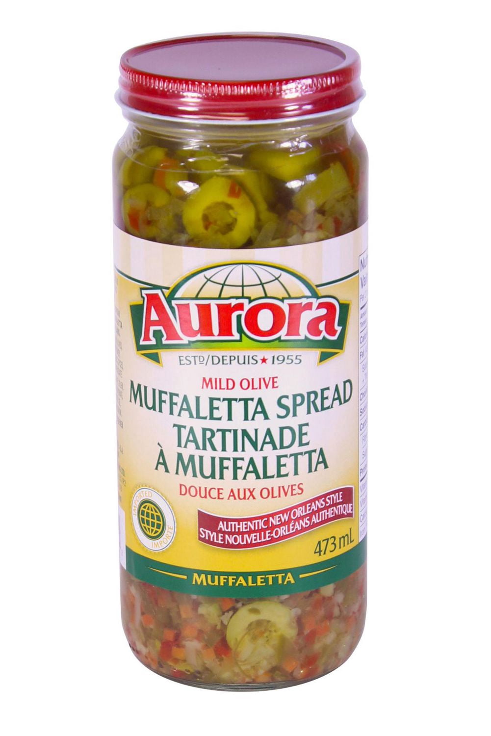 Aurora Tartinade à Muffaletta Douce aux Olives