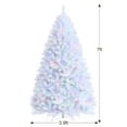 thumbnail image 4 of Costway 7ft White Iridescent Tinsel Artificial?Christmas Tree w/1156 Branch Tips, 4 of 10