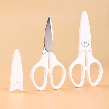PEONAVET Kitchen Scissors Children's Scissors Office Household Stainless Steel Scissors With Scissors Students Paper Cutter Small Scissors
