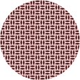 thumbnail image 1 of Ahgly Company Machine Washable Indoor Round Transitional Pink Area Rugs, 6' Round, 1 of 7