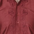 thumbnail image 4 of Maple Clothing Kurta Pyjama Vêtements Inde Robe de Mariage pour Hommes (Bordeaux, 3TG), 4 of 5