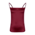 thumbnail image 4 of JDQJBZ Womens Sleeveless Sweater Vest Satin Solid Color Adjustable Strap Side Zipper Cami, 4 of 4